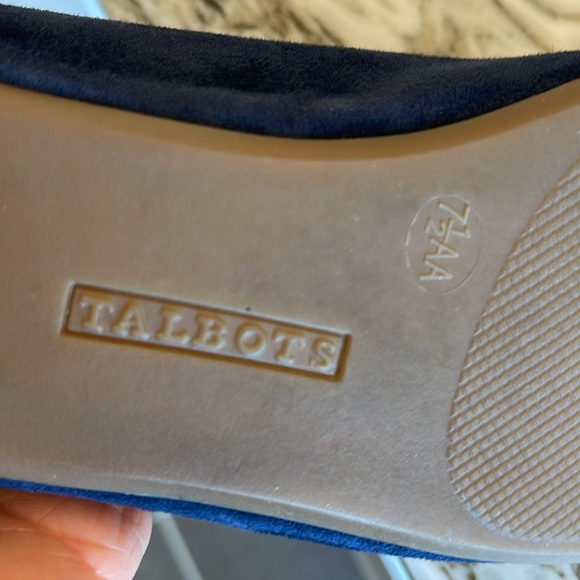 TALBOTS Navy Suede Loafers - Picture 6 of 9
